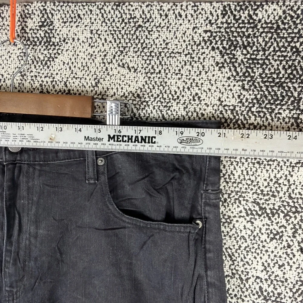 Levis 569 Faded Black Jeans Mens 40 X 30 (FITS 41 X‎ 29) Straight Leg Baggy